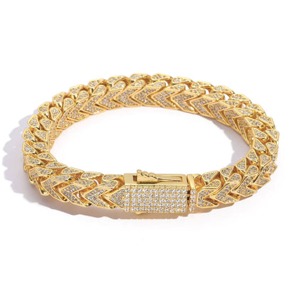 Punk V-shape Cuban 8mm (Bracelet)