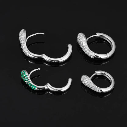 Snake Earrings (Moissanite)