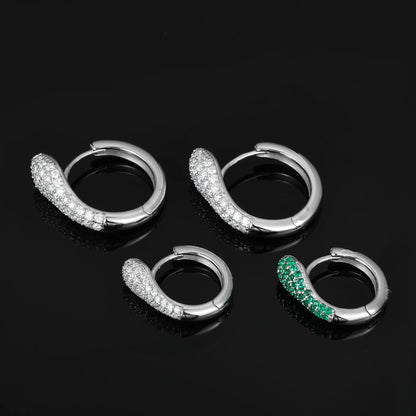 Snake Earrings (Moissanite)