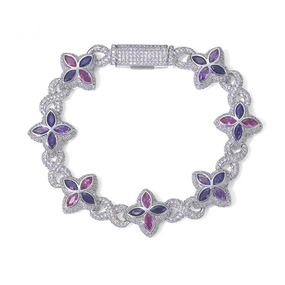 Iced Out Clover Infinity (Bracelet)
